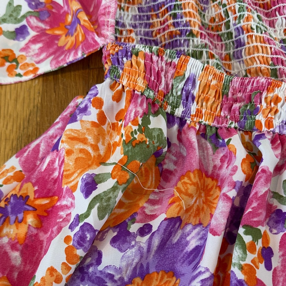 *last chance* Shein | Women’s Floral Sleeveless Romper with Tie Front - Picture 13 of 16